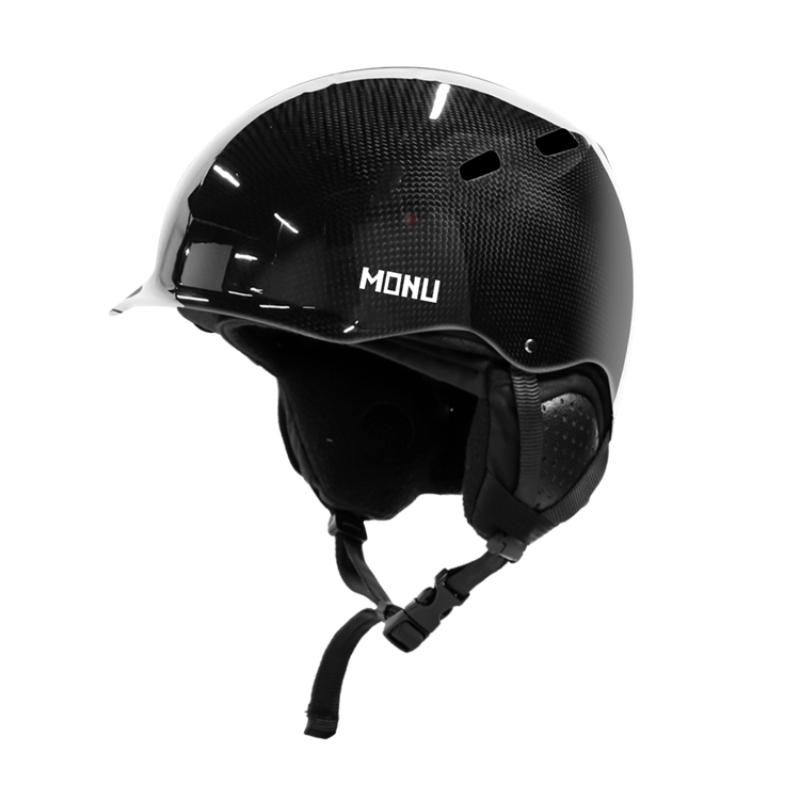 carbon fiber adult ski ＆ snowboard helmet HM014